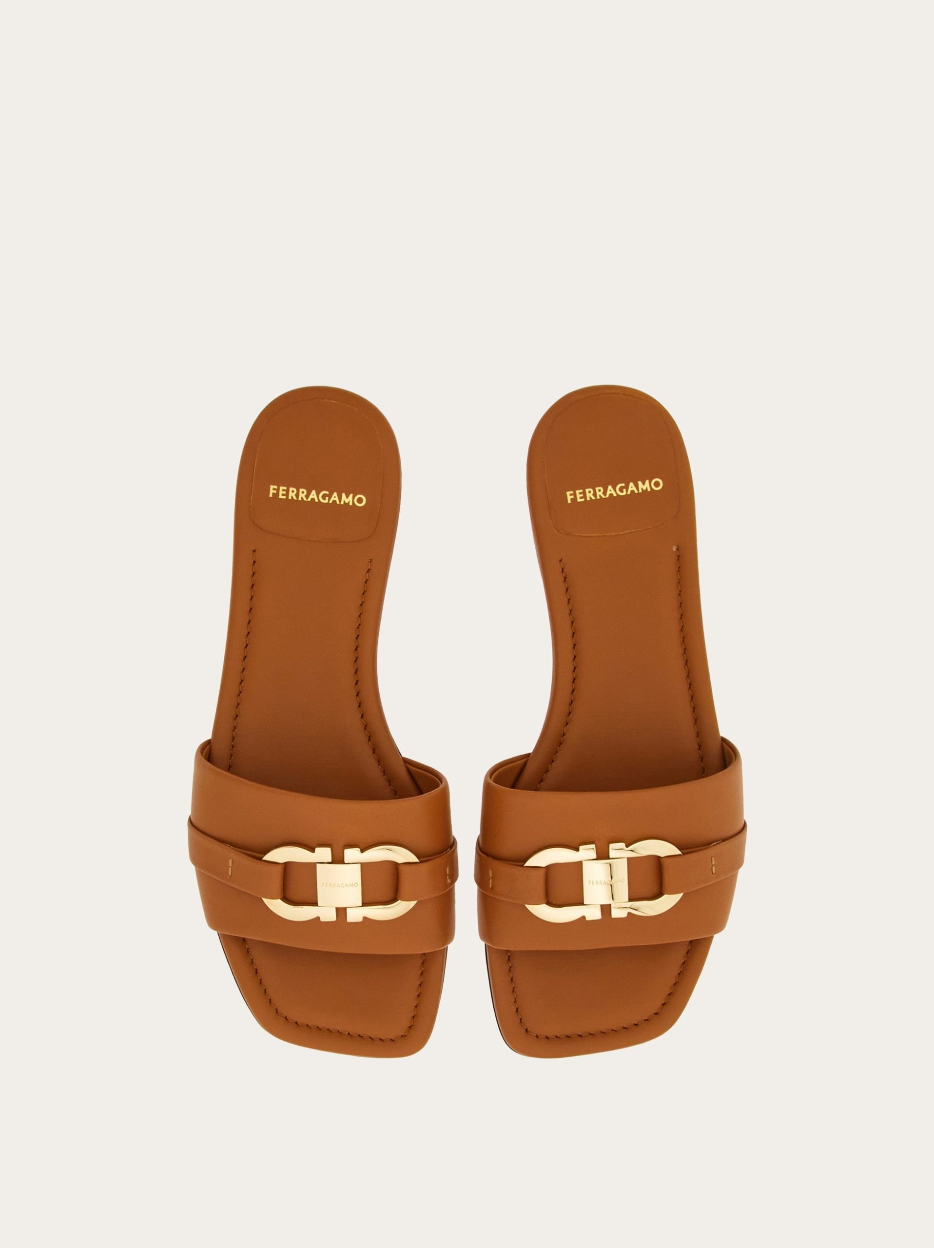 Ferragamo Flat slide with Gancini ornament - Image 5